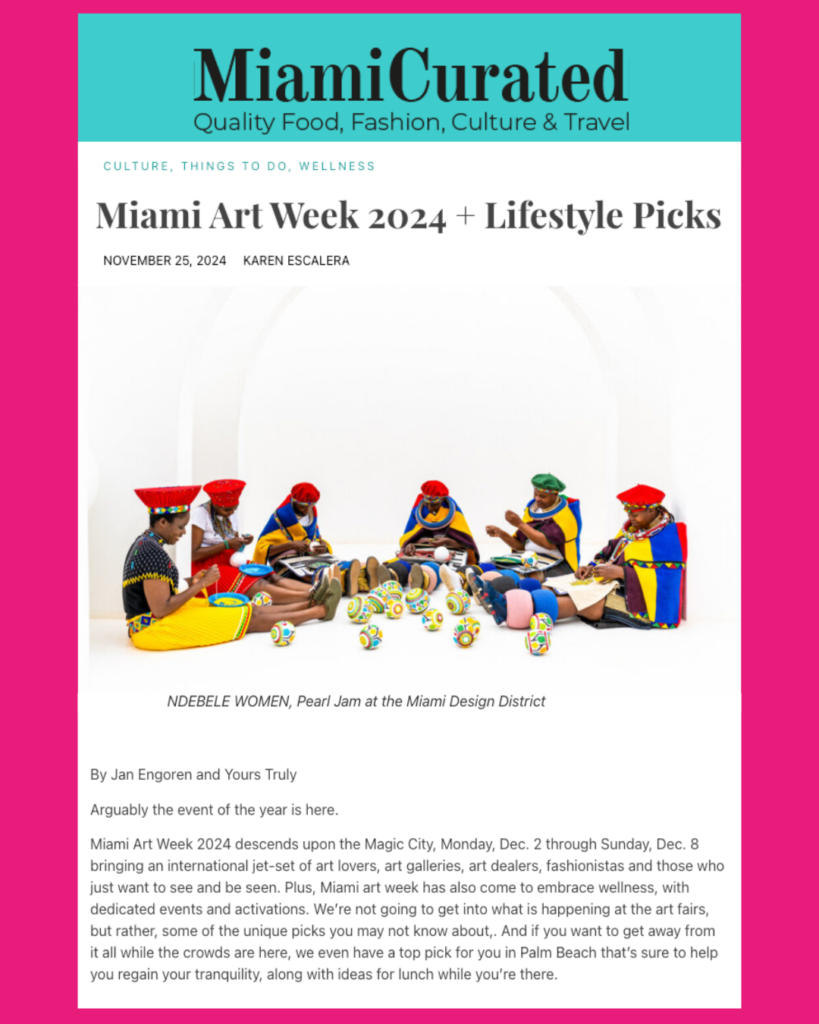 Miami Art Week 2024 + Lifestyle Picks